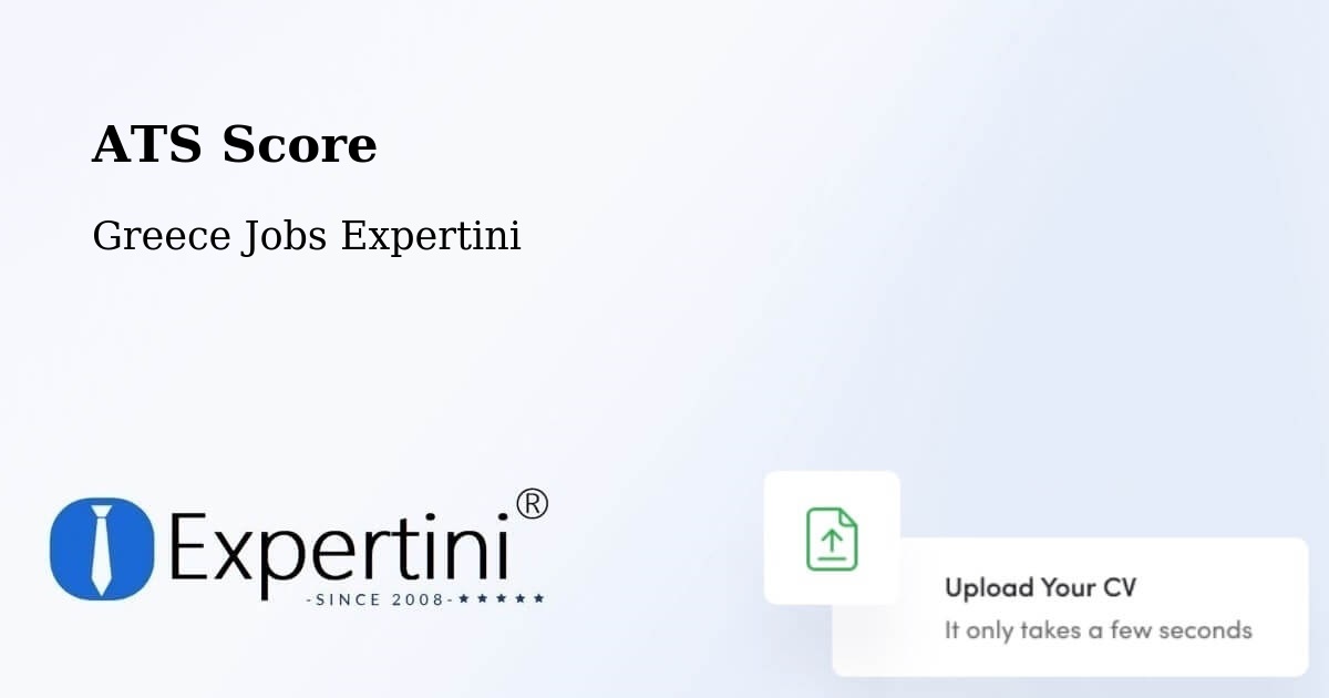 Resume ATS Score & Job Description Match Tool – Pýrgos - Greece Jobs Expertini